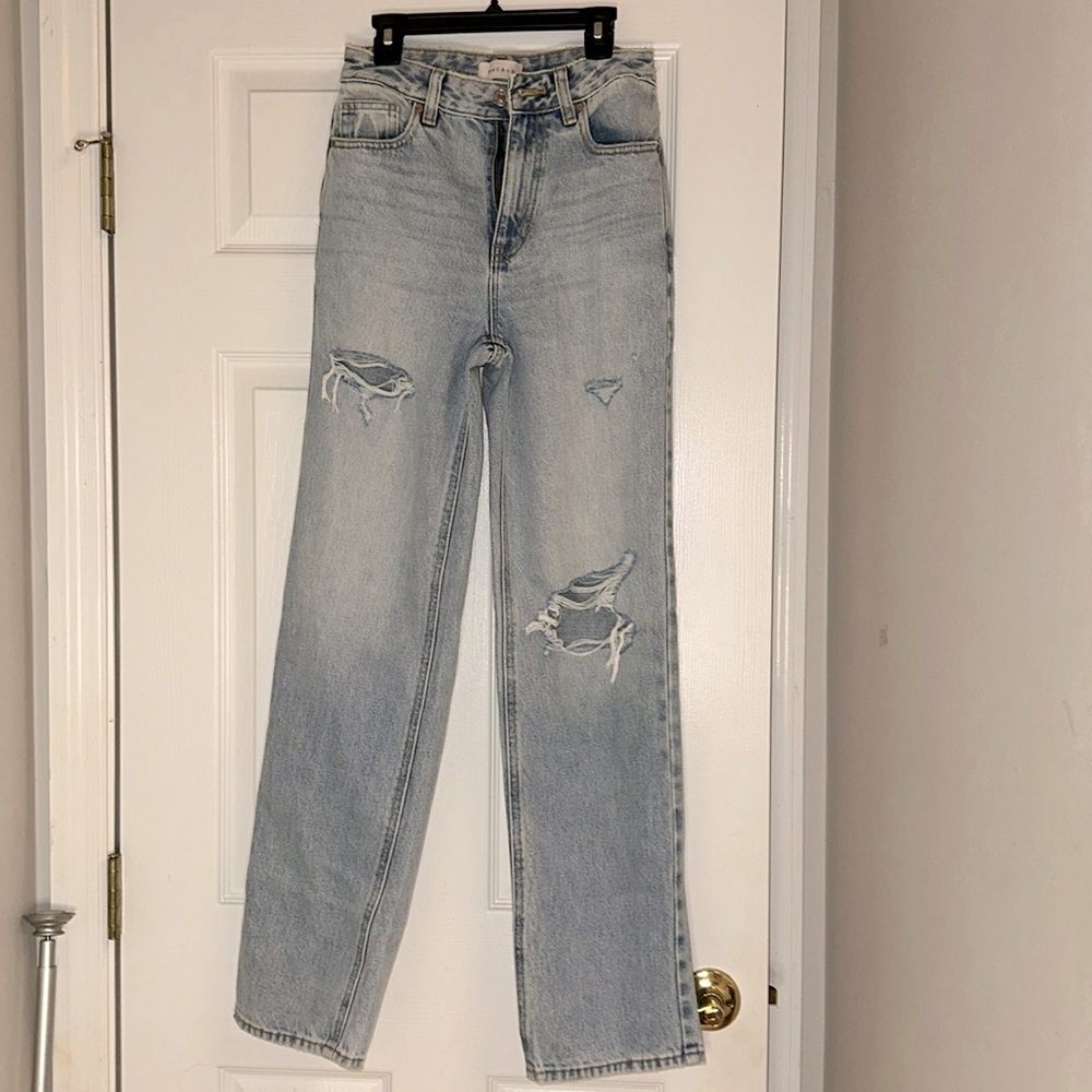 Ripped boyfriend jeans